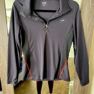 Champion L, long sleeve. Workout dri fit top